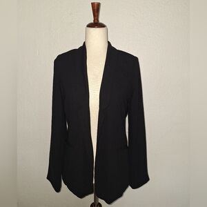 LC Lauren Conrad Black Open-Front Blazer